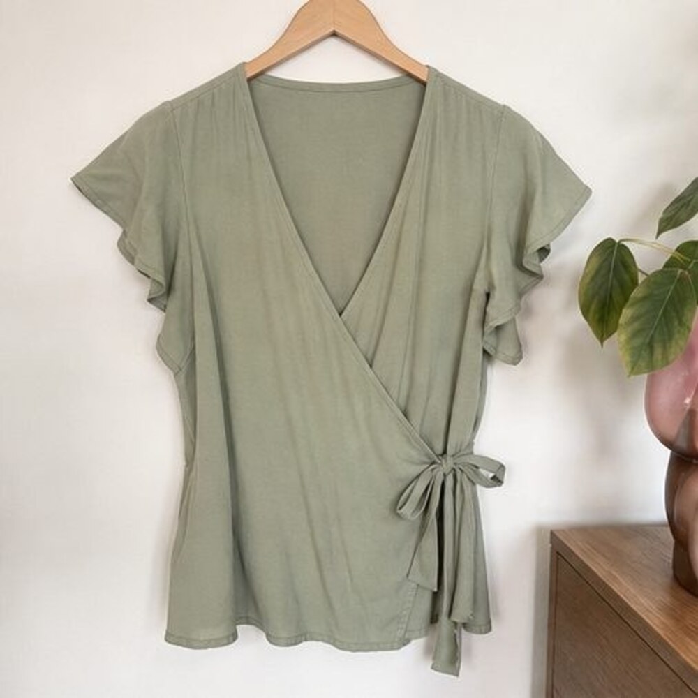 Charcoal Peplum Top